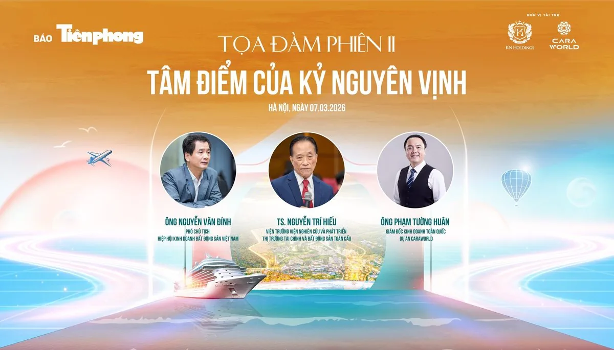 Slide giới thiệu Tọa Đ&agrave;m Phi&ecirc;n II với 3 diễn giả Nguyễn Văn Đ&iacute;nh TS Nguyễn Tr&iacute; Hiếu Phạm Tường Hu&acirc;n