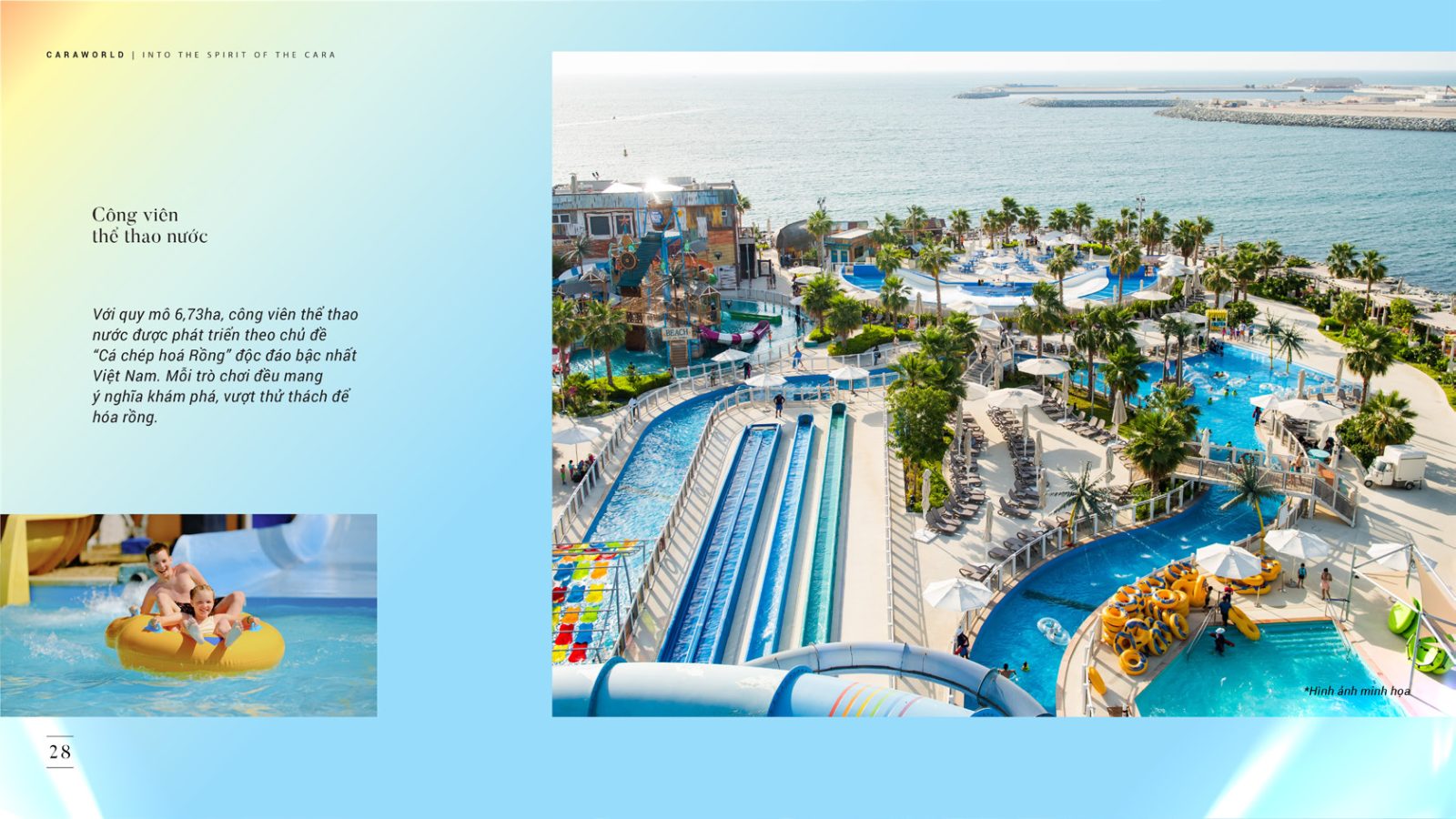 Công viên nước Cara Water Park 6,7ha chủ đề Cá Chép Hóa Rồng CaraWorld