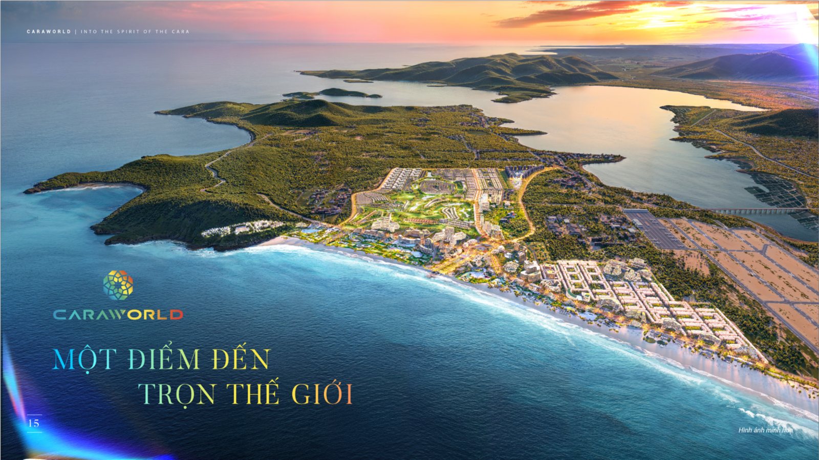 Tổng quan CaraWorld Cam Ranh — Một Điểm Đến Trọn Thế Giới, toàn cảnh 794ha bên biển Bãi Dài