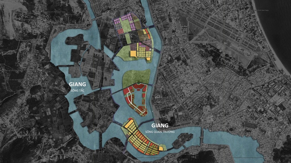 Quy hoạch 3 đảo Charmora City giữa sông Quán Trường và sông Tắc